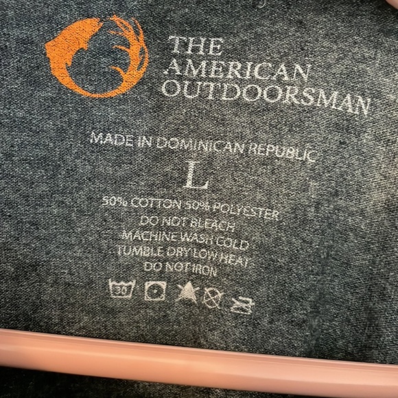 The American Outdoorsman large gray charcoal color t shirt eagle graphic - Picture 4 of 6